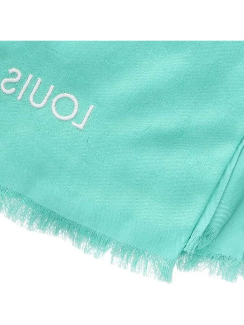 Louis Vuitton Etole Monogram Essential All Over Cotton Fringe Shawl Scarf